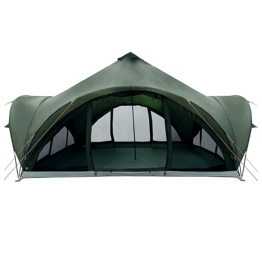 Tipi Tent met dak Leger groen 18-Persoon Polyester en staal