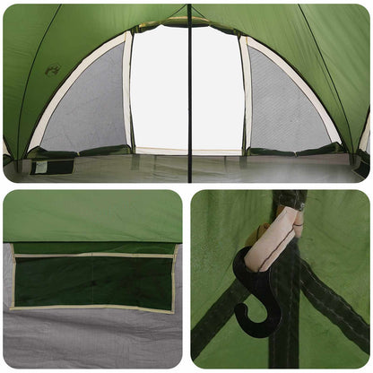 Tipi Tent met dak Groen 6-persoons Polyester en staal