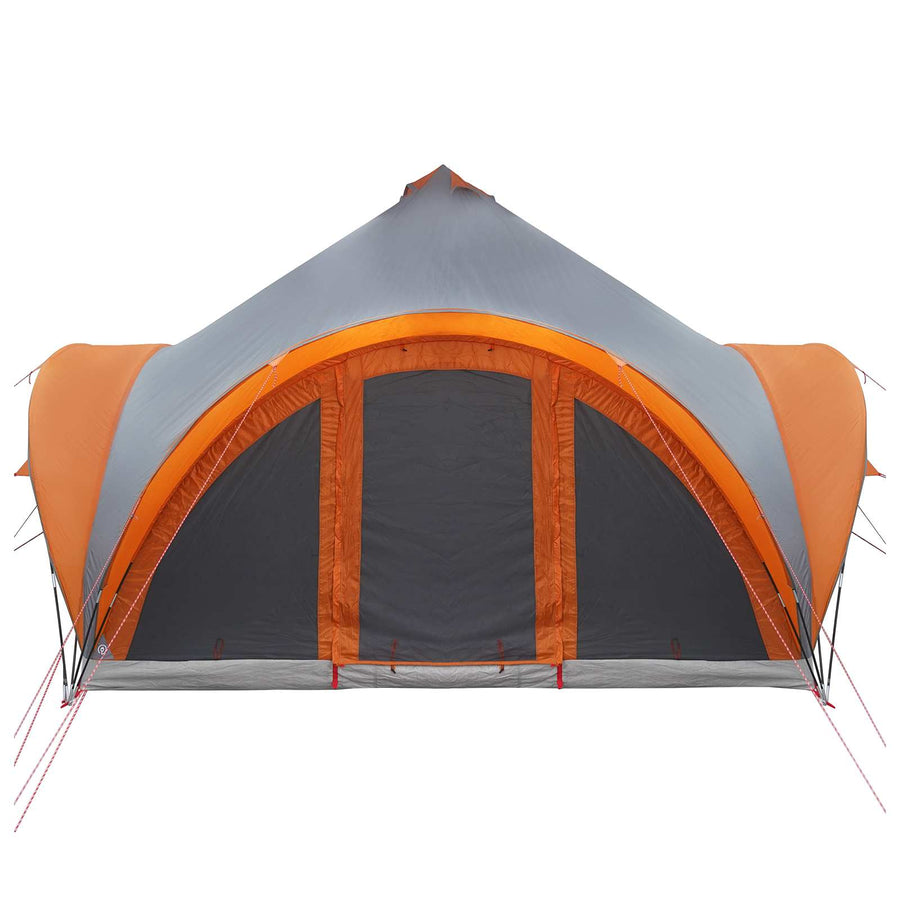 Tipi Tent met dak Grijs en Oranje 6-persoons Polyester en staal