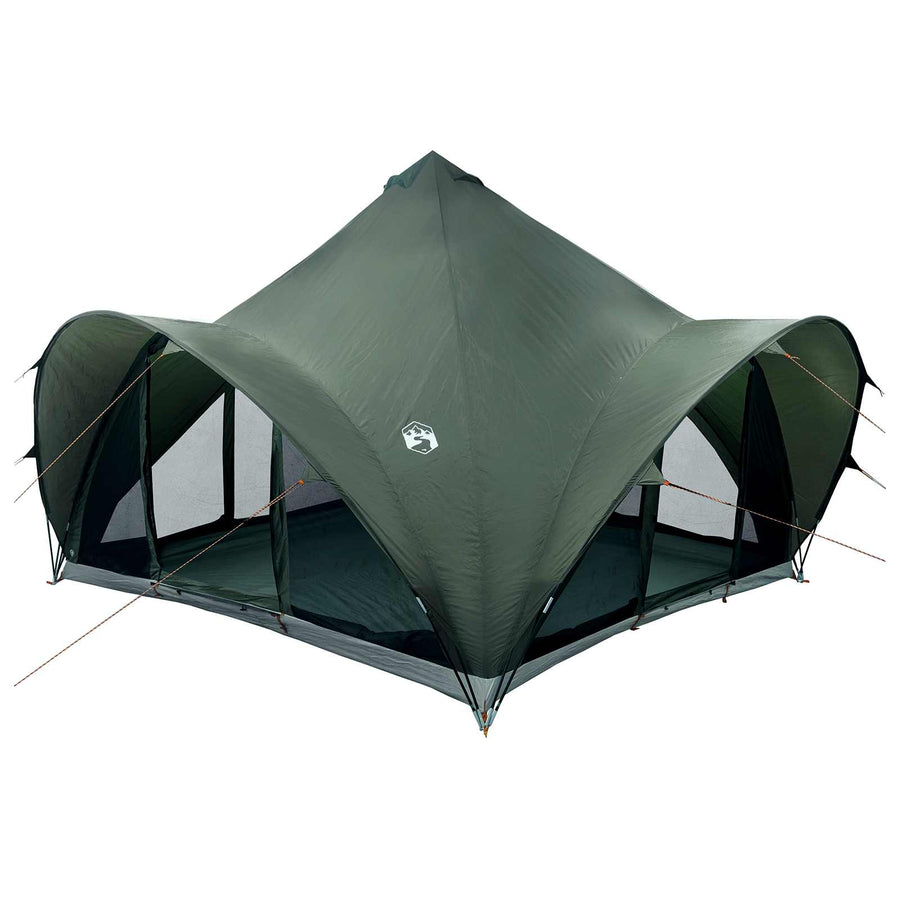 Tipi Tent met dak Leger groen 6-persoons Polyester en staal