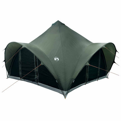 Tipi Tent met dak Leger groen 6-persoons Polyester en staal