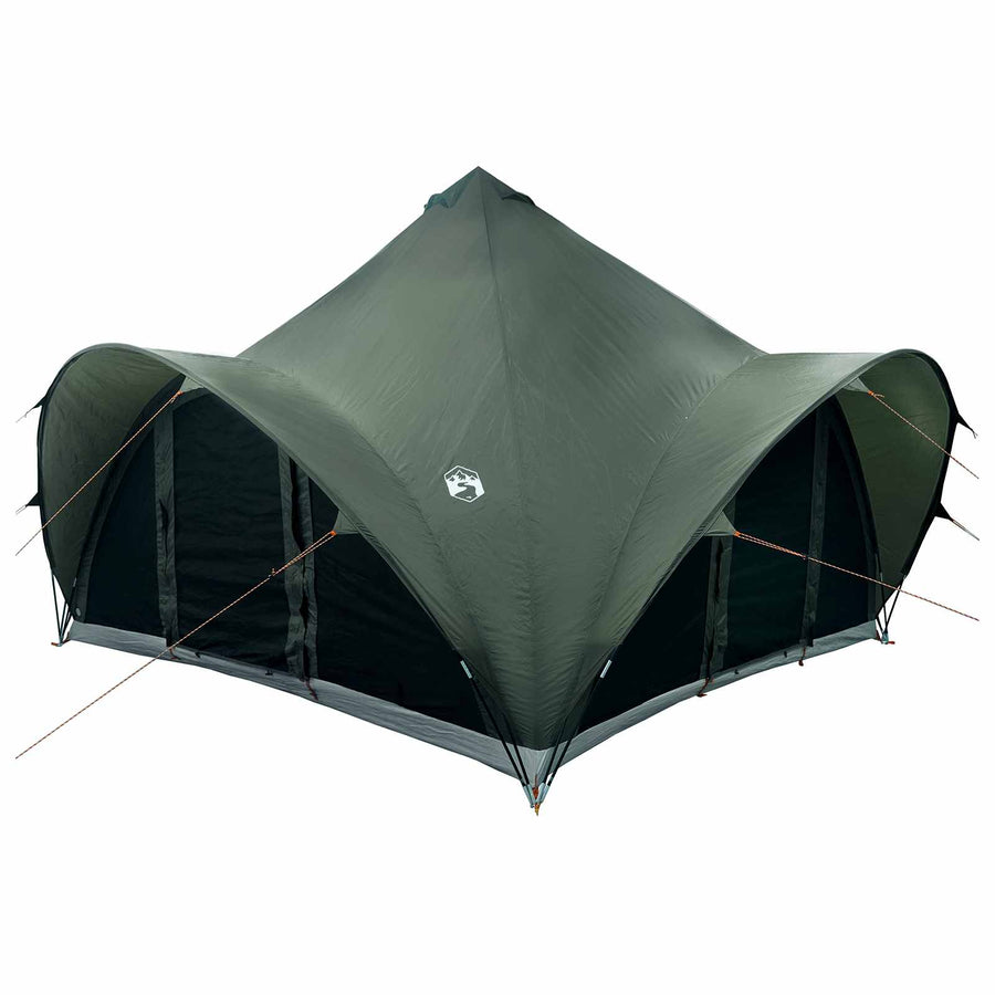 Tipi Tent met dak Leger groen 6-persoons Polyester en staal