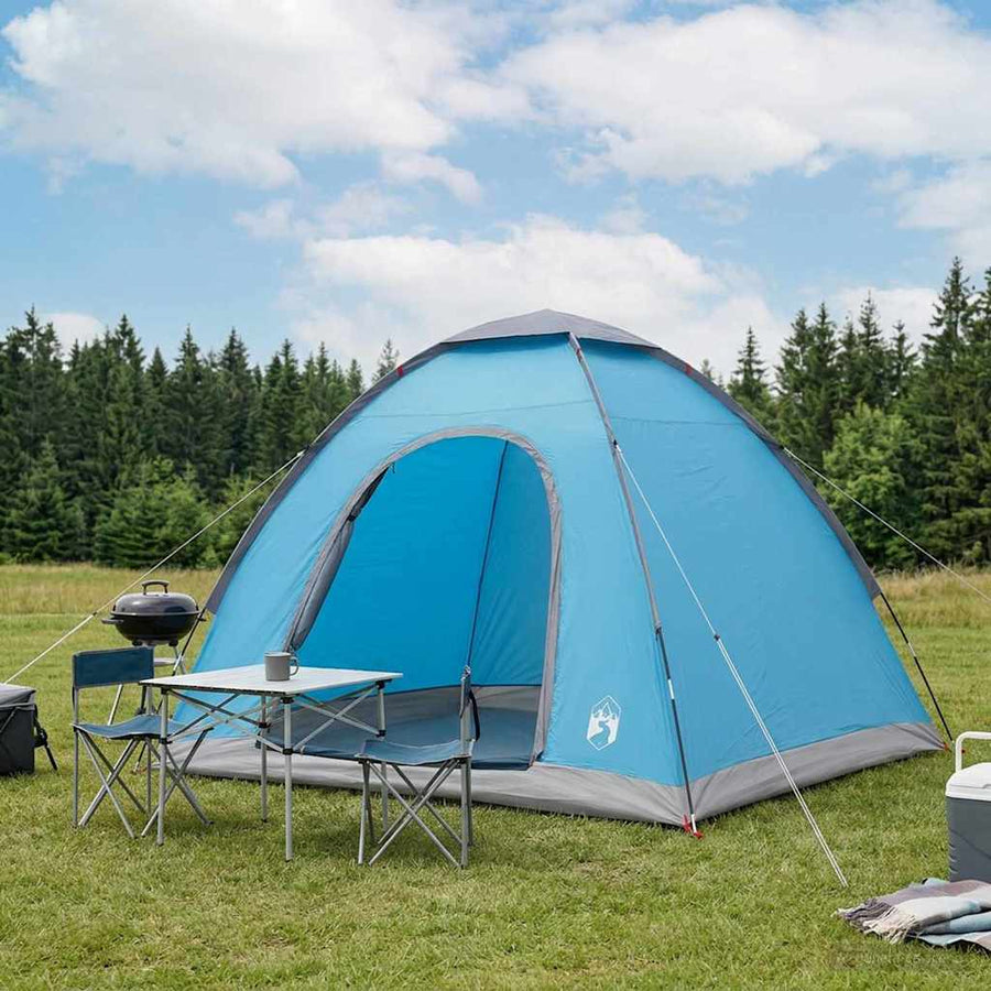 Kamperen tent met dak met luchtopening Blauw 190 x 140 x 105 cm