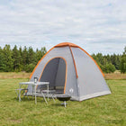 Kampeertent 190x140x105 cm grijs oranje