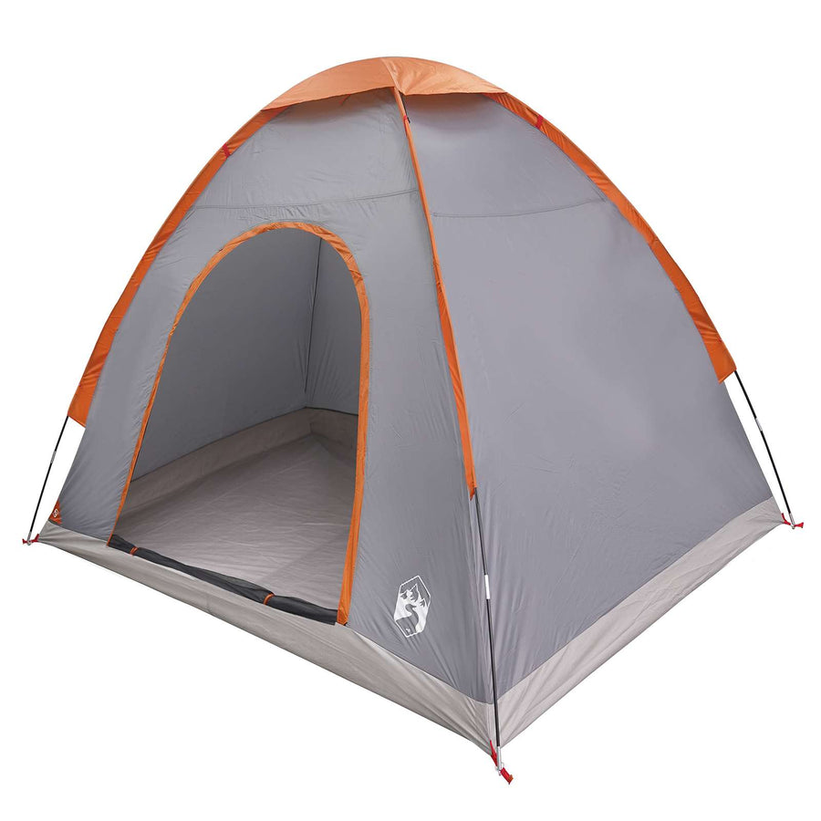 Kamperen tent met dak Grijs en Oranje 190 x 140 x 105 cm