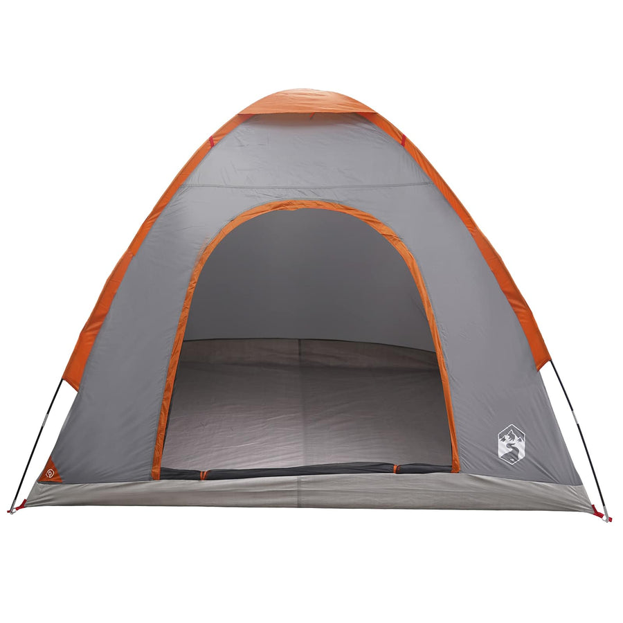 Kamperen tent met dak Grijs en Oranje 190 x 140 x 105 cm