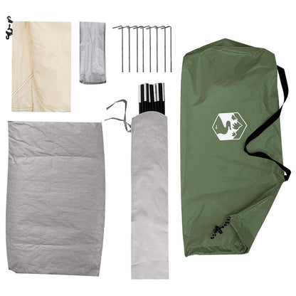 Kamperen tent met dak met luchtopening Groen 275 x 215 x 125 cm