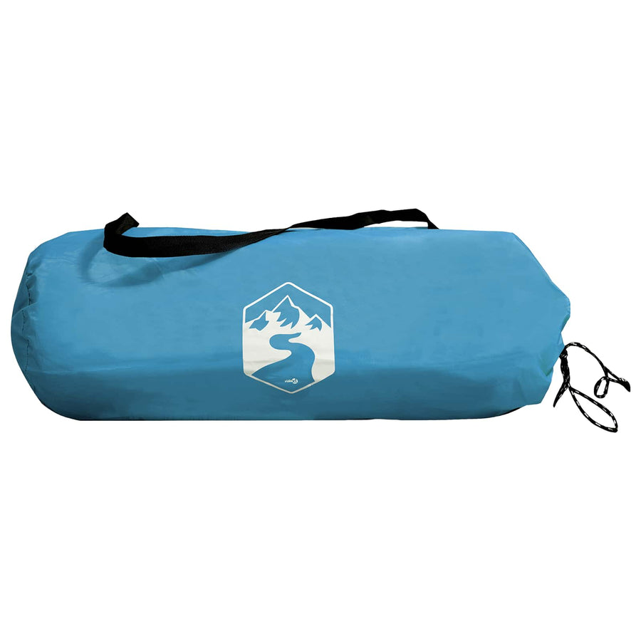 Kamperen tent met dak met luchtopening Blauw 275 x 215 x 125 cm
