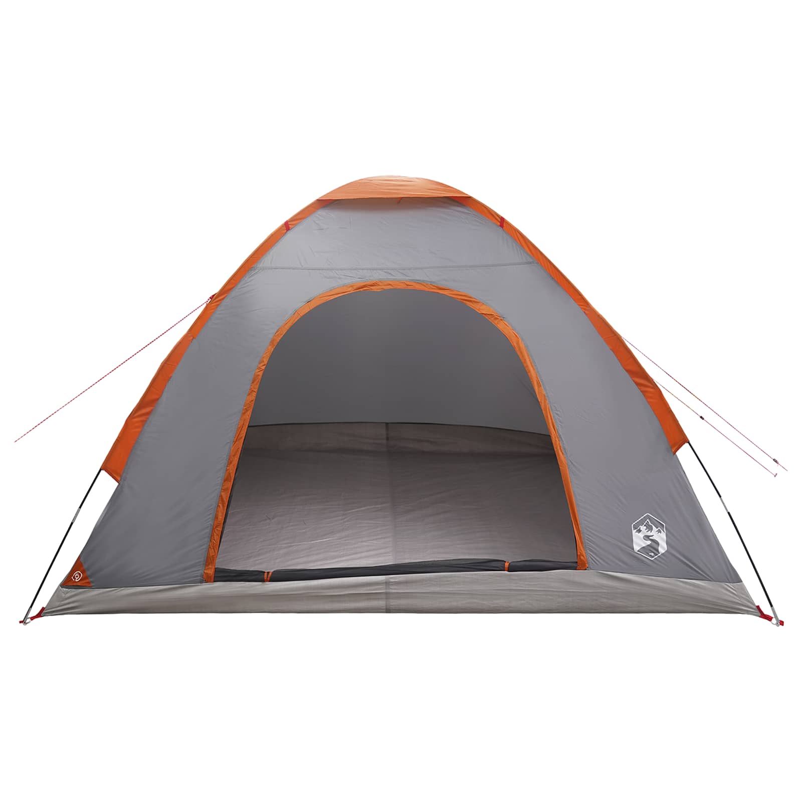 Kamperen tent met dak Grijs en Oranje 275 x 215 x 125 cm