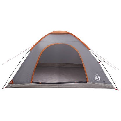 Kamperen tent met dak Grijs en Oranje 335 x 275 x 180 cm