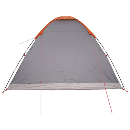 Kamperen tent met dak Grijs en Oranje 335 x 275 x 180 cm