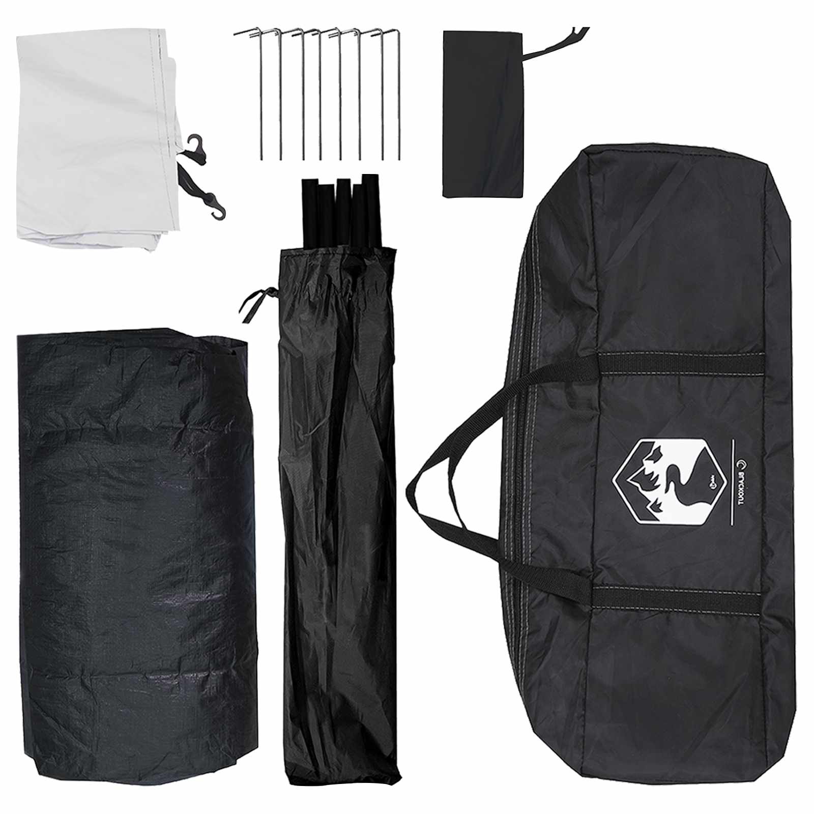 Kamperen tent met dak Wit Blackout 335 x 275 x 180 cm