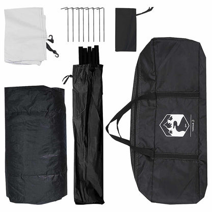 Kamperen tent met dak Wit Blackout 335 x 275 x 180 cm