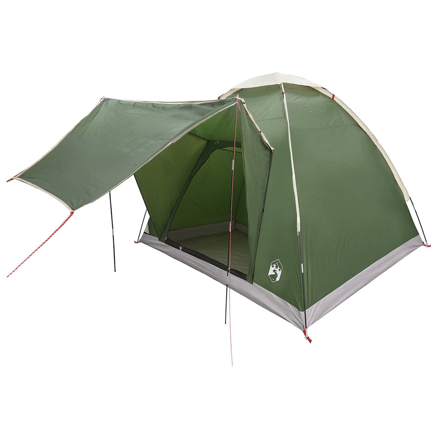 Kamperen tent met dak Groen 2-persoons Polyester en staal