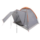 Kampeertent 2-persoons 190x140x105 cm grijs oranje