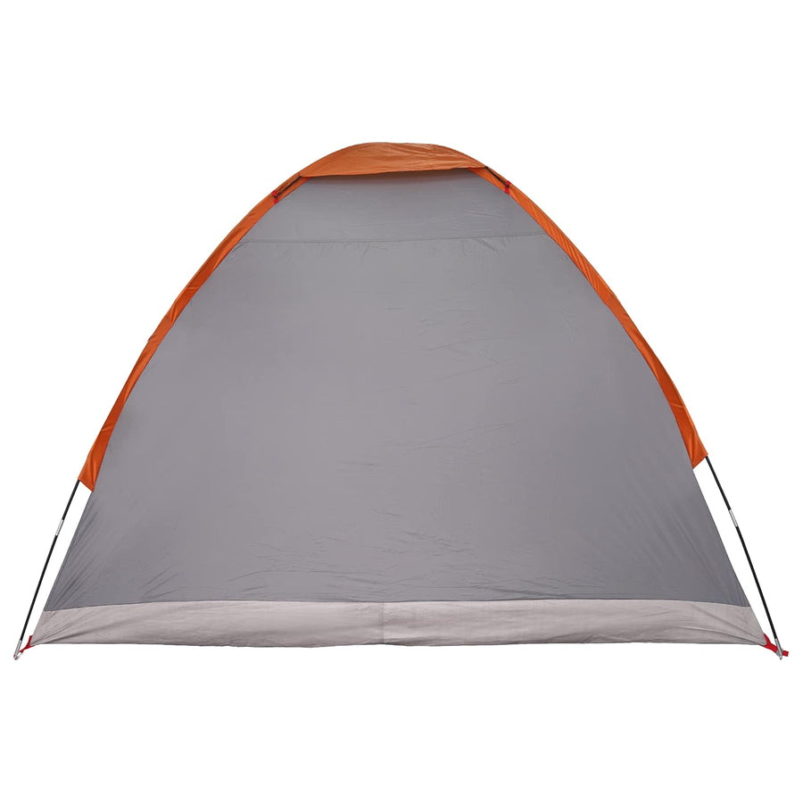 Kamperen tent Grijs en Oranje 2-persoons Polyester en staal
