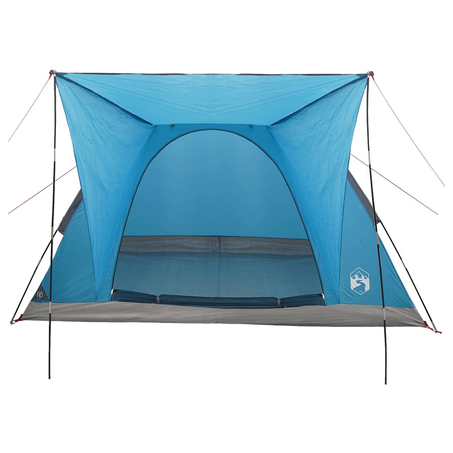 Kamperen tent met dak Blauw 4-persoons Polyester en staal
