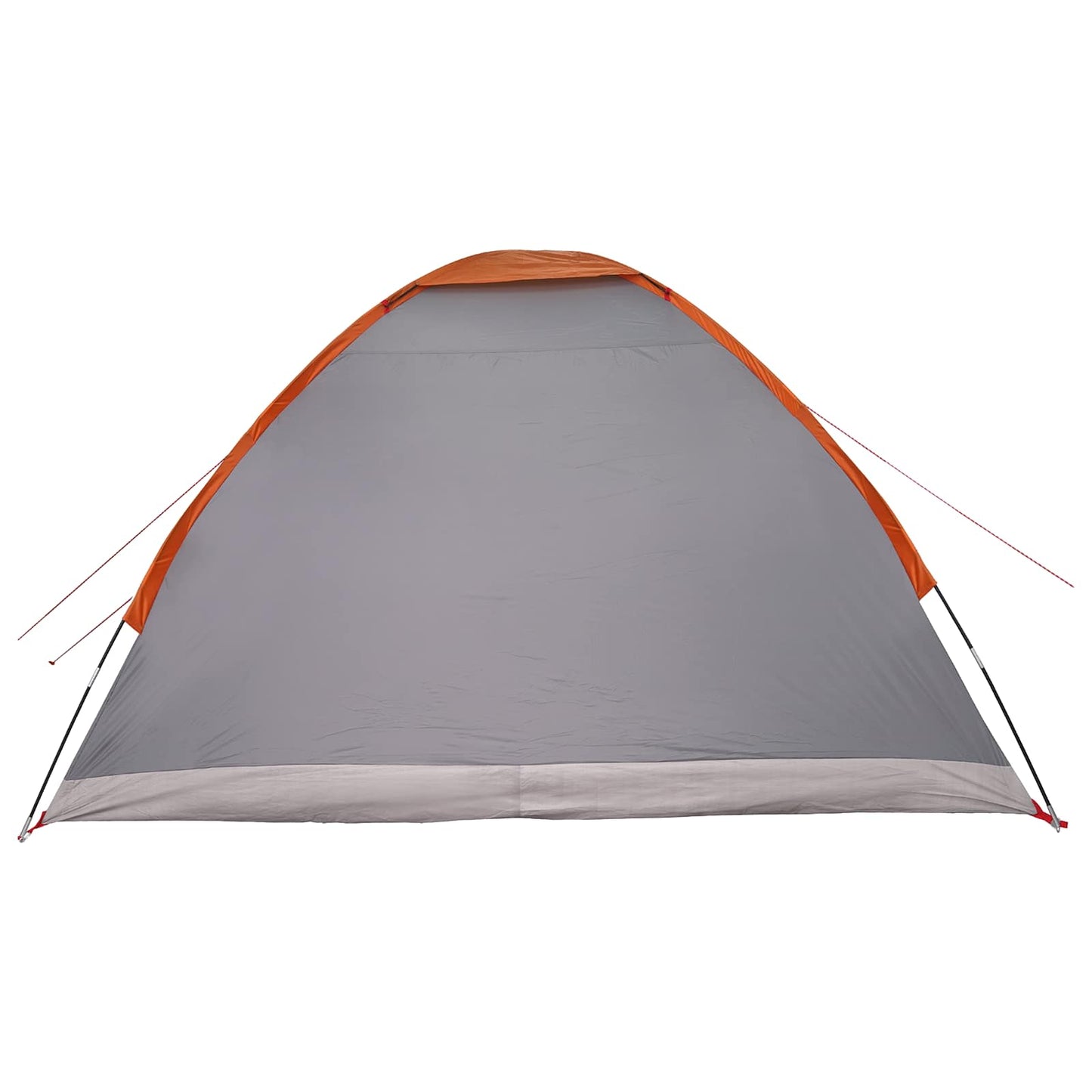 Kamperen tent Grijs en Oranje 4-persoons Polyester en staal