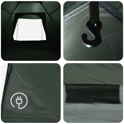Kamperen tent Legergroen 275 x 215 x 125 cm Polyester en staal