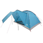 Kampeertent 6-persoons blauw 335x275x180 cm polyester staal