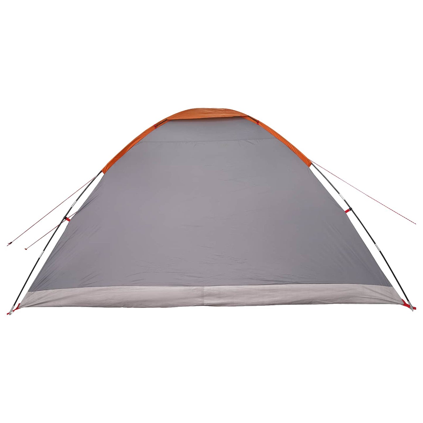 Kamperen tent Grijs en Oranje 6-persoons Polyester en staal