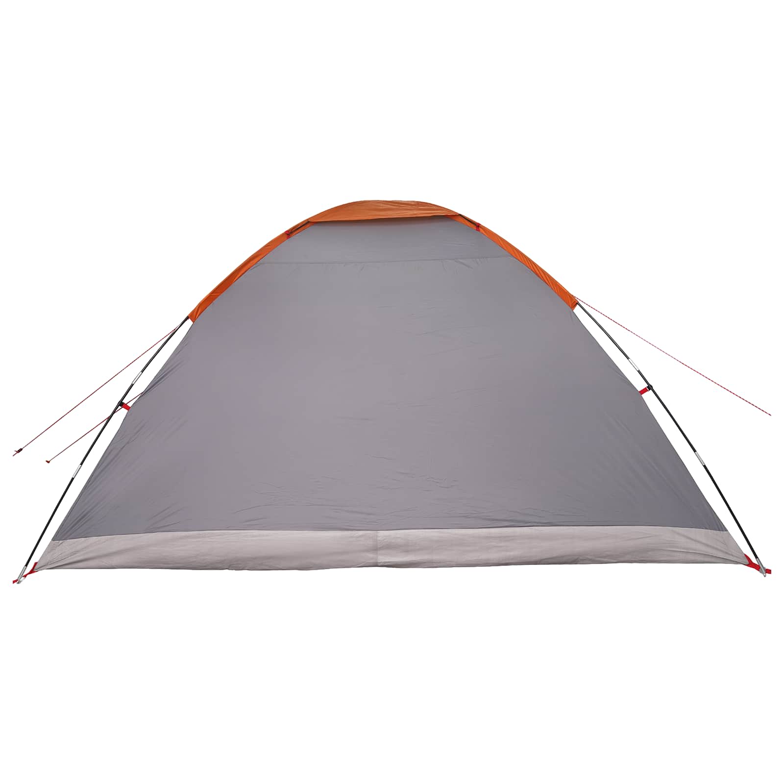 Kamperen tent Grijs en Oranje 6-persoons Polyester en staal