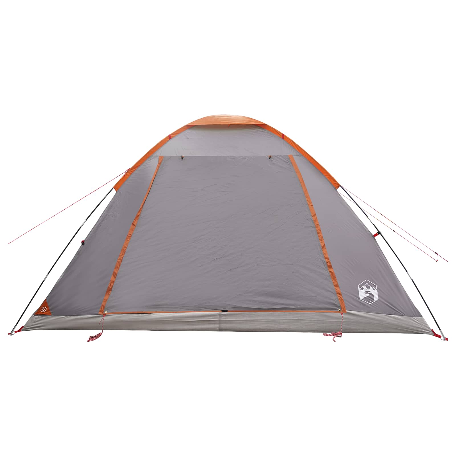 Kamperen tent Grijs en Oranje 6-persoons Polyester en staal