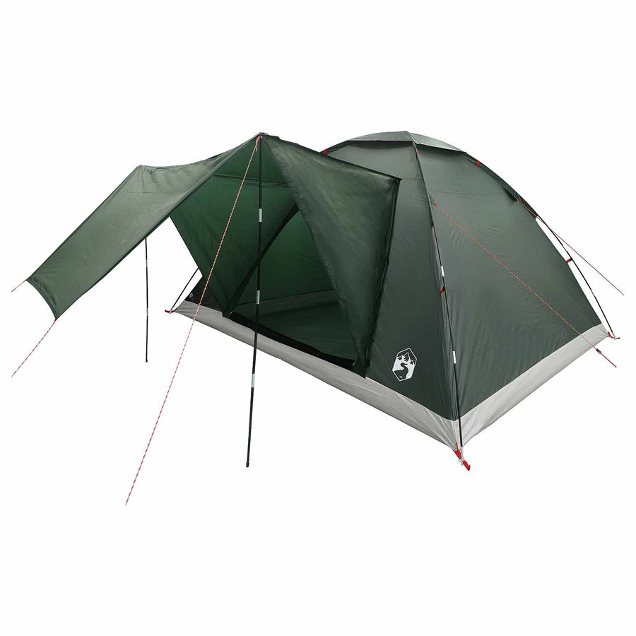 Kamperen tent Legergroen 335 x 275 x 180 cm Polyester en staal