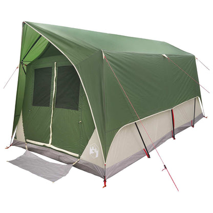 Tunneltent met dak Groen 8-persoons Polyester en staal