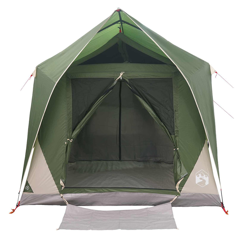 Tunneltent met dak Groen 8-persoons Polyester en staal