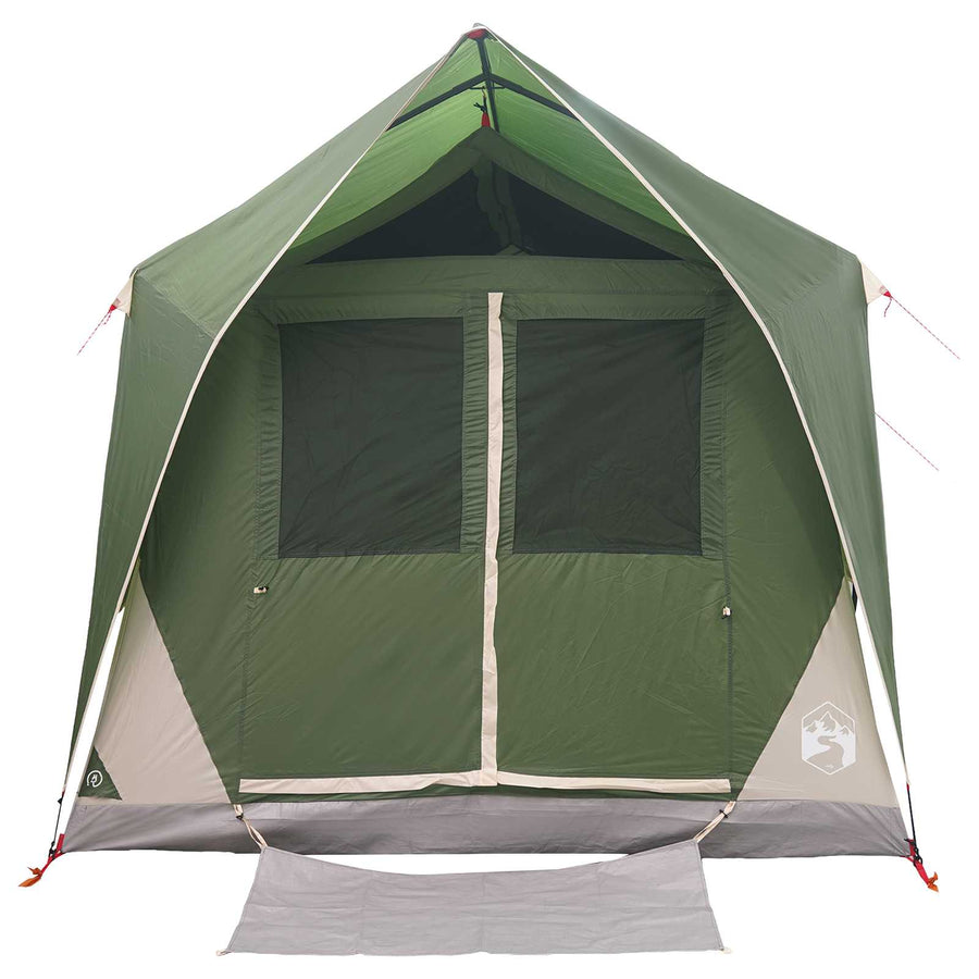 Tunneltent met dak Groen 8-persoons Polyester en staal