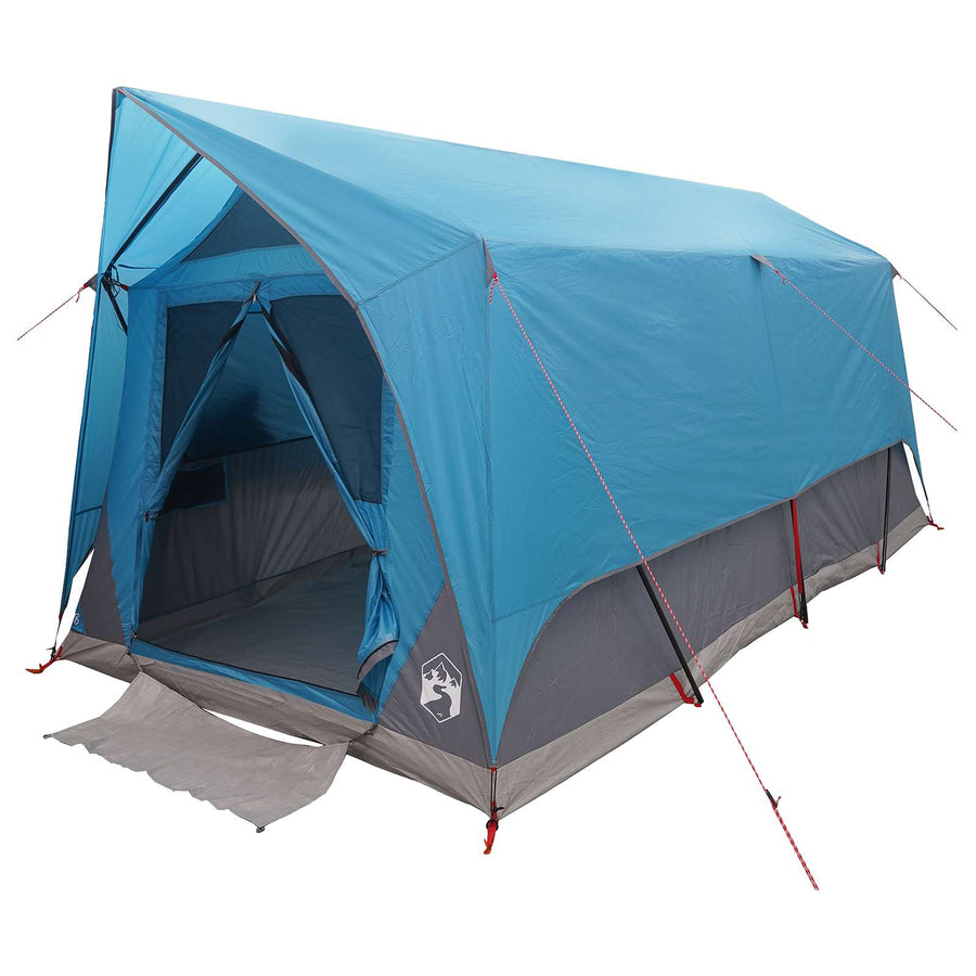 Tunneltent met dak Blauw 8-persoons Polyester en staal