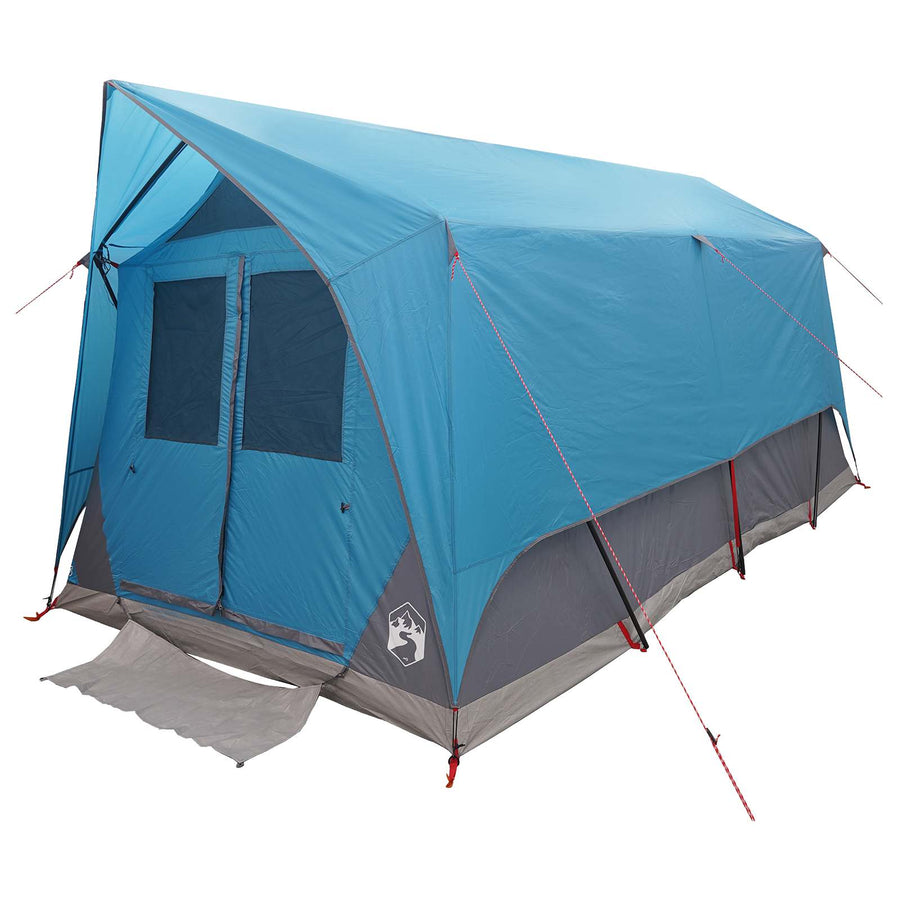 Tunneltent met dak Blauw 8-persoons Polyester en staal