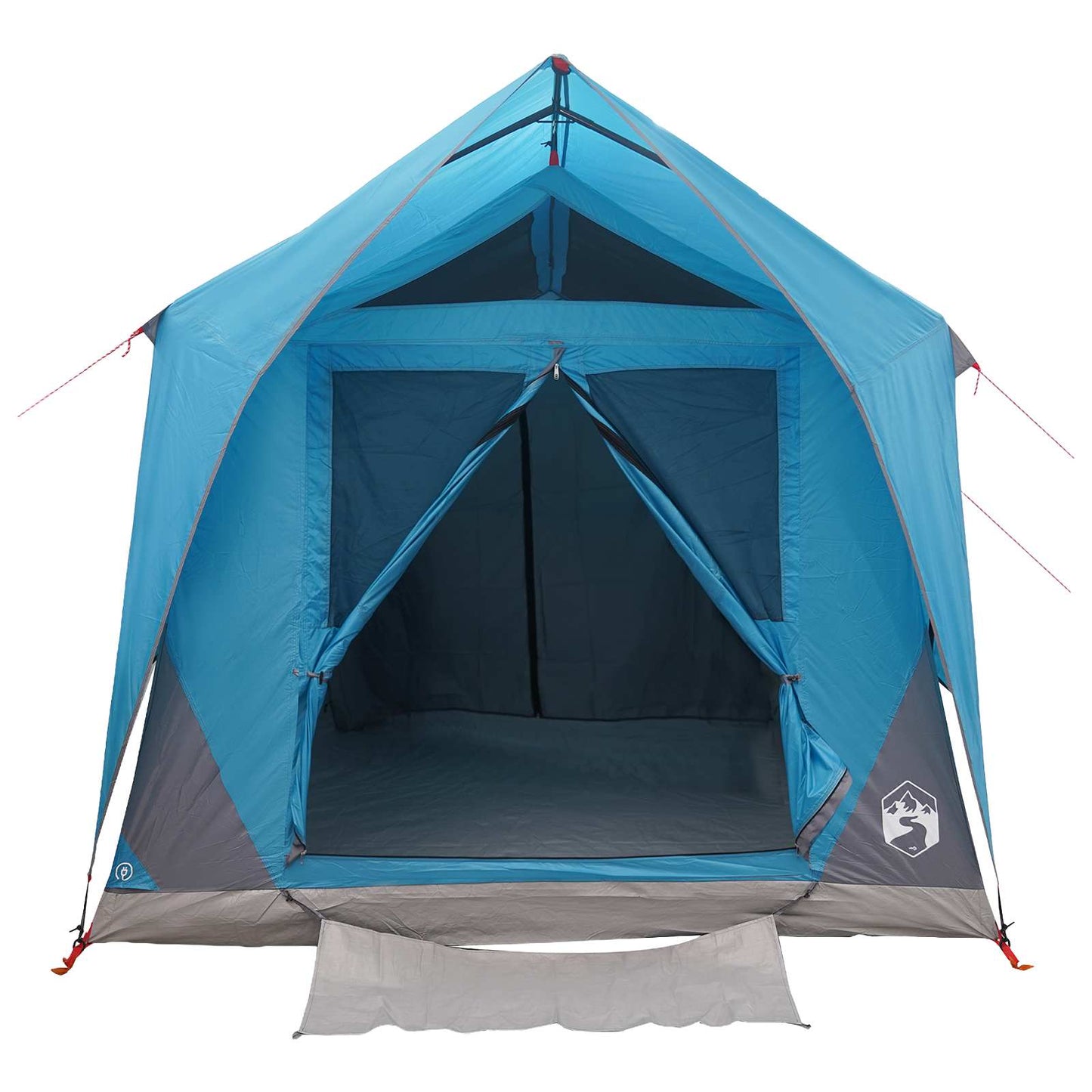 Tunneltent met dak Blauw 8-persoons Polyester en staal