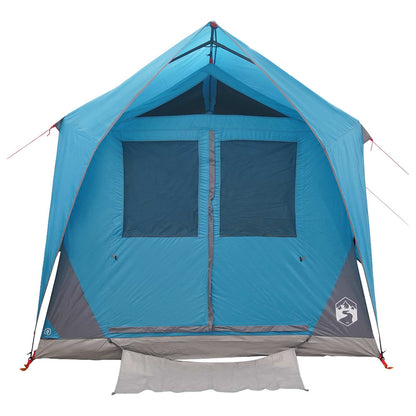 Tunneltent met dak Blauw 8-persoons Polyester en staal