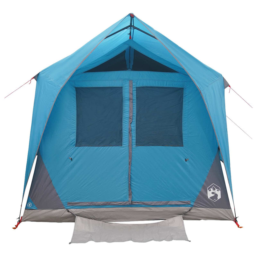 Tunneltent met dak Blauw 8-persoons Polyester en staal