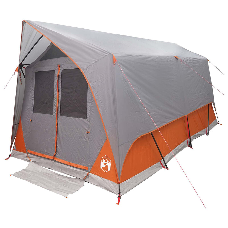 Tunneltent Grijs en Oranje 8-persoons Polyester en staal