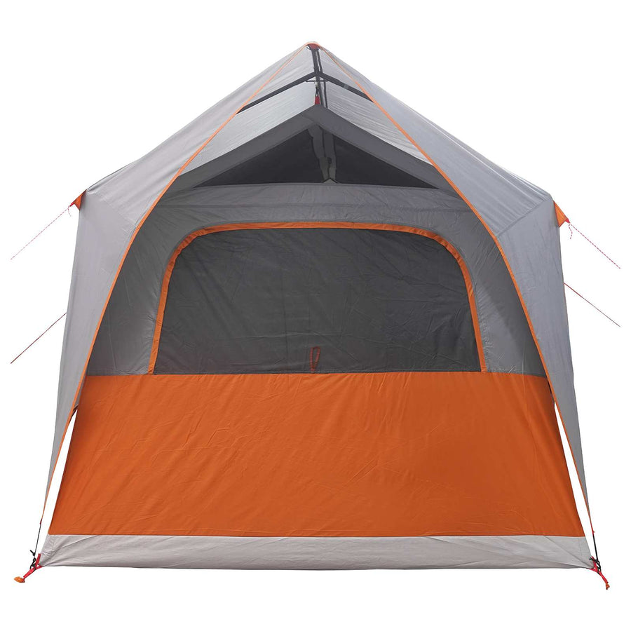 Tunneltent Grijs en Oranje 8-persoons Polyester en staal