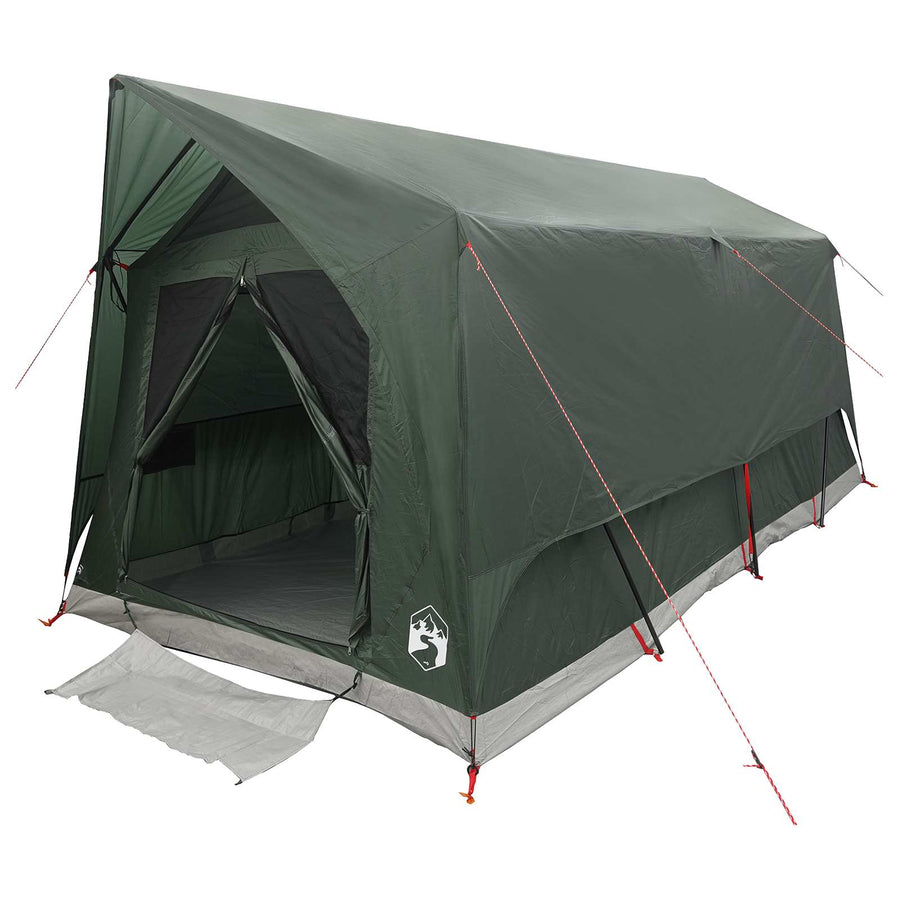 Tunneltent met dak Leger groen 8-persoons Polyester en staal