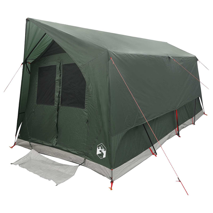 Tunneltent met dak Leger groen 8-persoons Polyester en staal