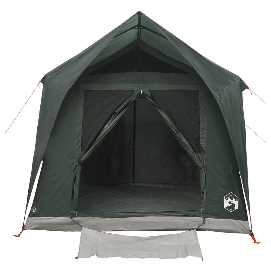 Tunneltent met dak Leger groen 8-persoons Polyester en staal