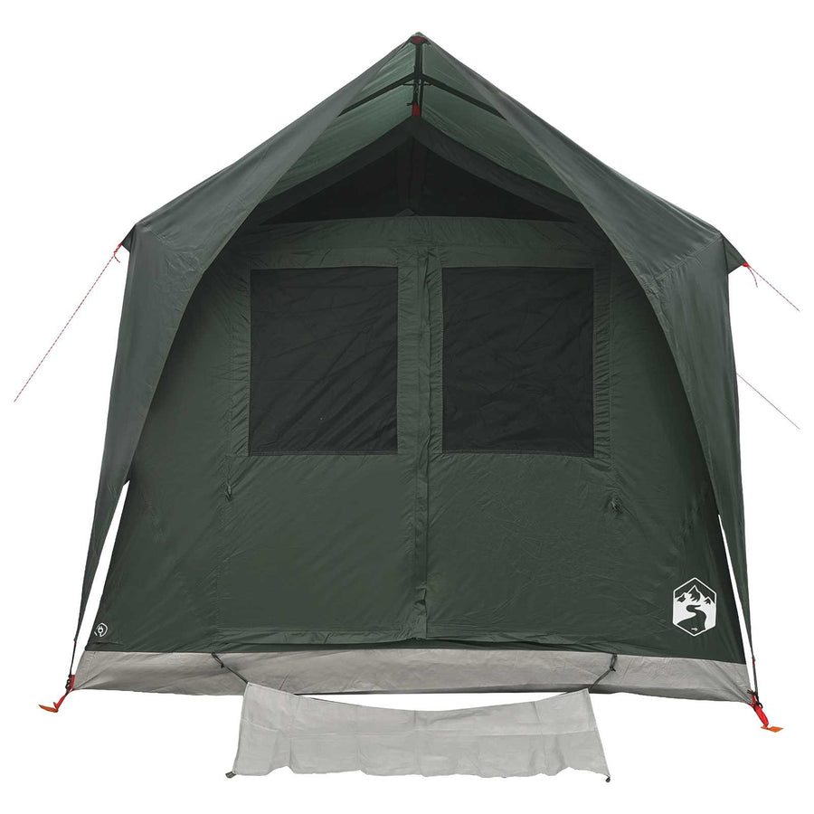 Tunneltent met dak Leger groen 8-persoons Polyester en staal