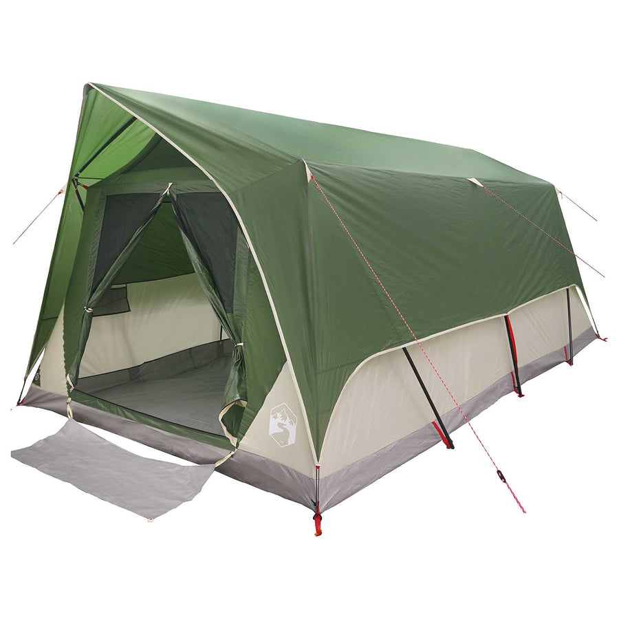 Tunneltent met dak Groen 10-persoons Polyester en staal