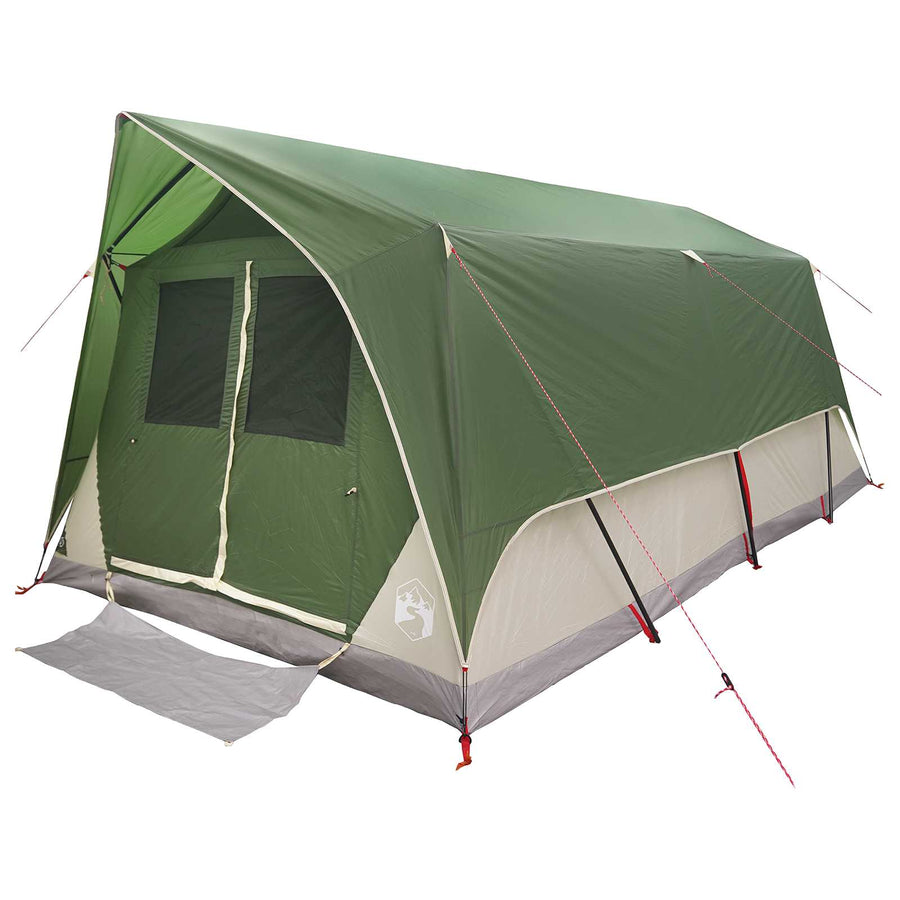 Tunneltent met dak Groen 10-persoons Polyester en staal
