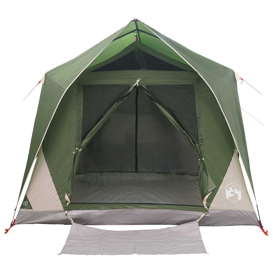Tunneltent met dak Groen 10-persoons Polyester en staal