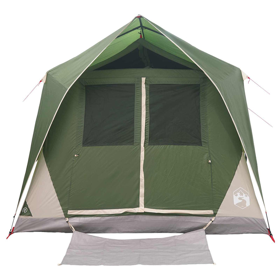 Tunneltent met dak Groen 10-persoons Polyester en staal