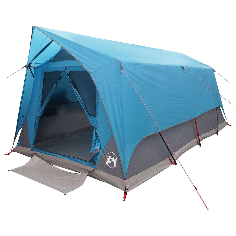 Tunneltent met dak Blauw 10-persoons Polyester en staal