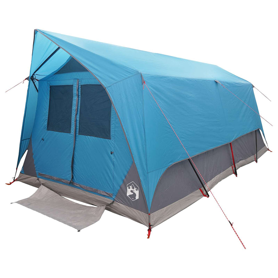 Tunneltent met dak Blauw 10-persoons Polyester en staal