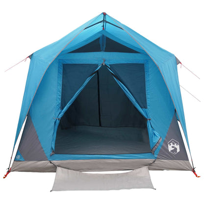 Tunneltent met dak Blauw 10-persoons Polyester en staal