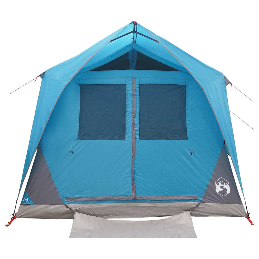 Tunneltent met dak Blauw 10-persoons Polyester en staal